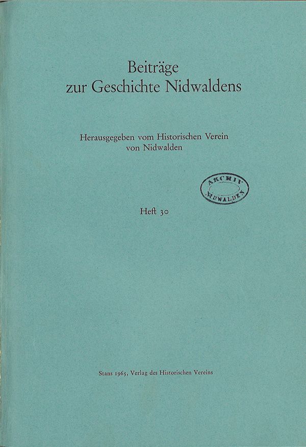 1965: BGN 30, Sammelband